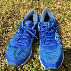 Asics Blue Athletic Running Shoes